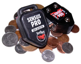 Sensus Pro and cradle on coins